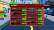 You can choose various weapons (Image via Roblox)